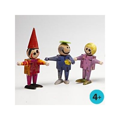 Elastische Holzfigur