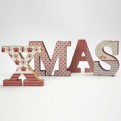 Bemalte und verzierte Xmas-Kerzenhalter