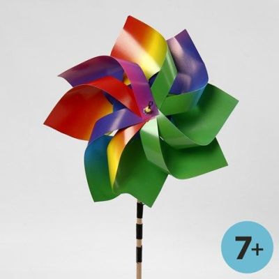 Windm&uuml;hle aus Regenbogenkarton