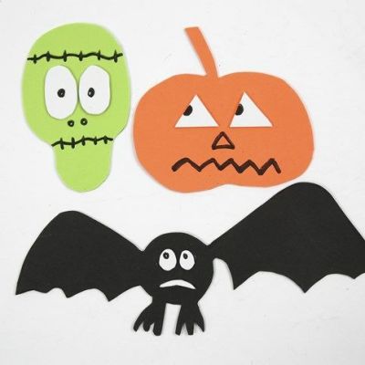 Halloween-Magnete aus Moosgummi