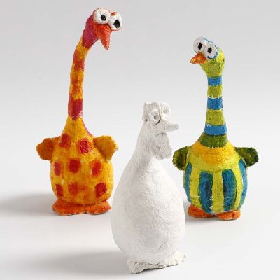 Vögel aus Styropor und Bonsai-Draht