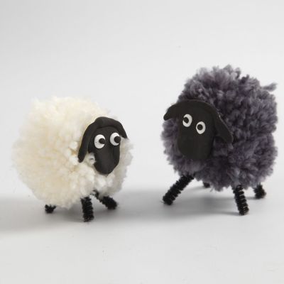 Schafe aus Pompons