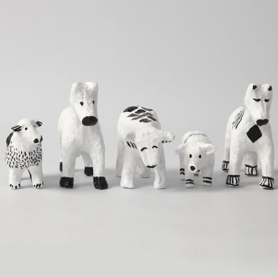 Tiere aus Pappmaché