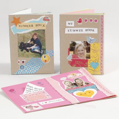Ein individuelles Memory-Buch aus Karton und Papier