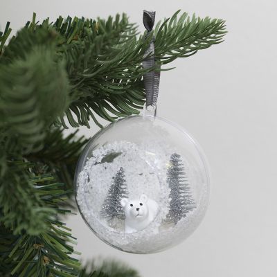 Weihnachtskugel mit Frontöffnung