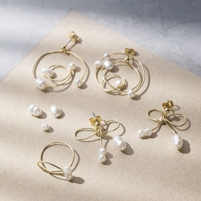 Ohrringe und Ring mit Schmuckdraht 