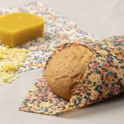 Wiederverwendbares Wachspapier für Sandwich aus Patchwork-Stoff