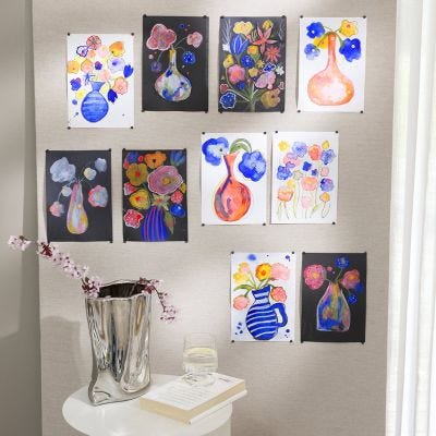 Kunstwerke aus Wasserfarben