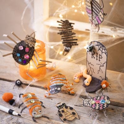 Halloween-Friedhof mit Viechern