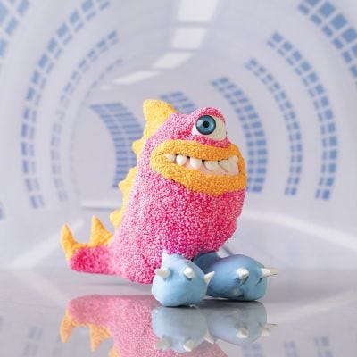 Monster Freddie aus Silk Clay® und Foam Clay®