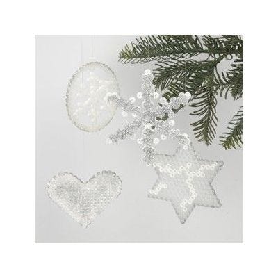 Weihnachstschmuck mit Perlen
