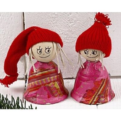 Weihnachtskobolde und Teelicht-Behälter