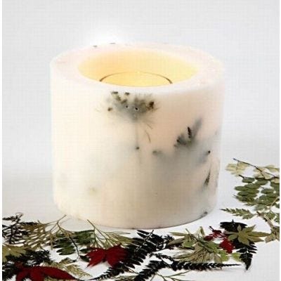 Kerzen mit Blumen herstellen