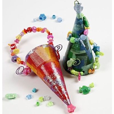 Spitztüten mit Perlen