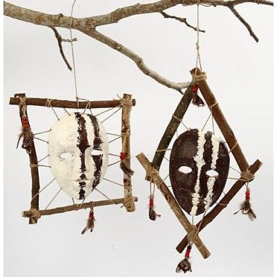 Gerahmte afrikanische Masken