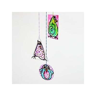 Glasplatten werden Vögel