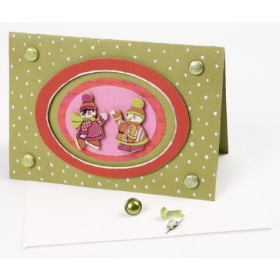 Eine mit Pearl Pen verzierte Karte