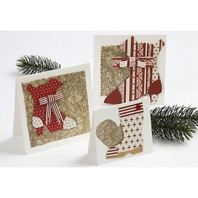 Grußkarten mit Nikolausstiefeln