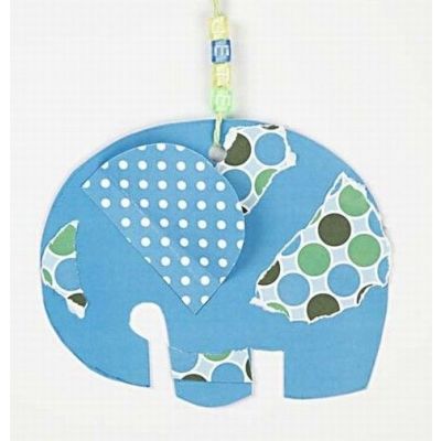 Elefanten aus Color Bar Farbkarton