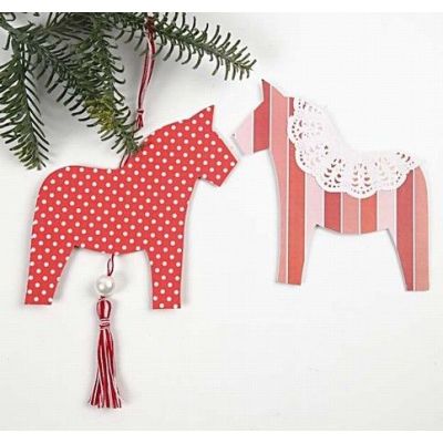 Ein Papierpferd zum Aufhängen