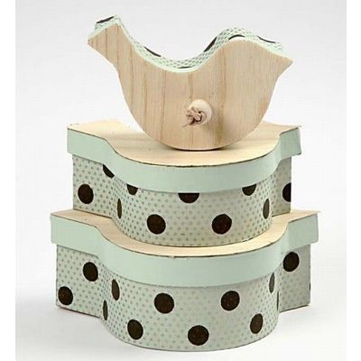 Pappmaché mit Holzfurnier