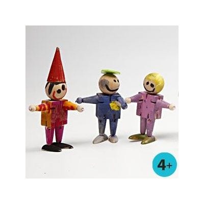 Elastische Holzfigur