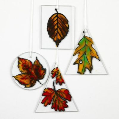 Glasmalerei mit Transfer Color Paint