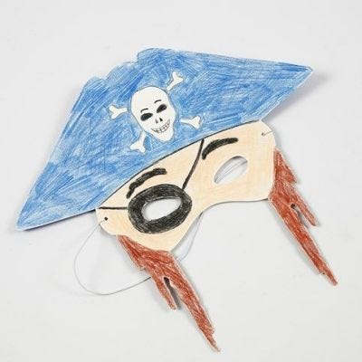 Eine Maske aus Karton
