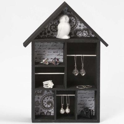 Aufbewahrung für Schmuck etc. in Hausform