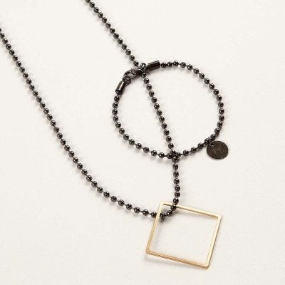 Kugelketten-Schmuck mit Anhängern