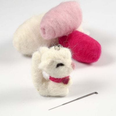 Gefilzte Stofftierchen als Schlüsselanhänger  
