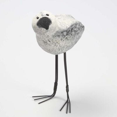 Langbeiniger Styropor-Vogel