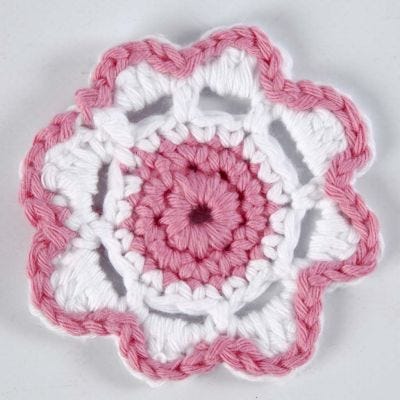 Gehäkelte Blume
