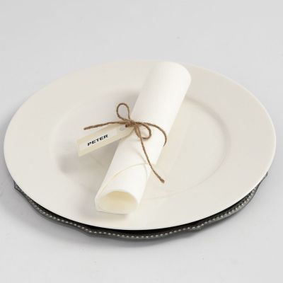 Tischkärtchen mit DYMO-Beschriftung