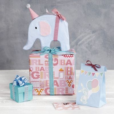 Geschenkverpackung für die Baby Shower Party