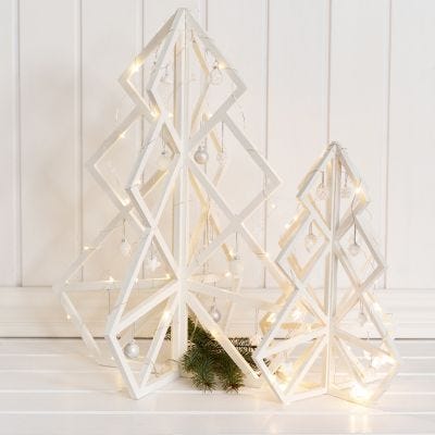 3D-Weihnachtsbaum aus Holz