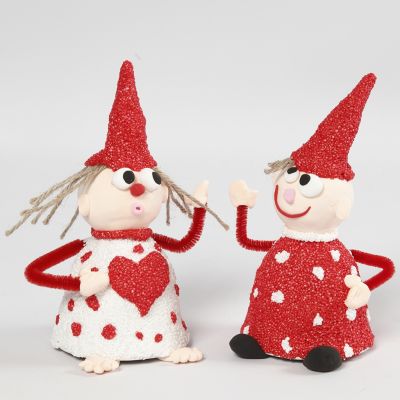 Elfen aus Terracotta und Styropor