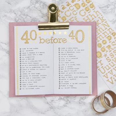 'Bucket List' für Bullet Journal oder Kalender