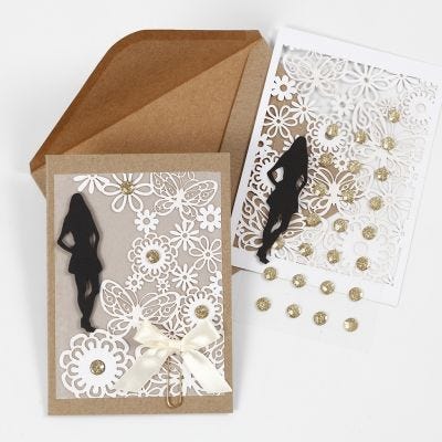 Einladung zur Konfirmation mit Schattensilhouette
