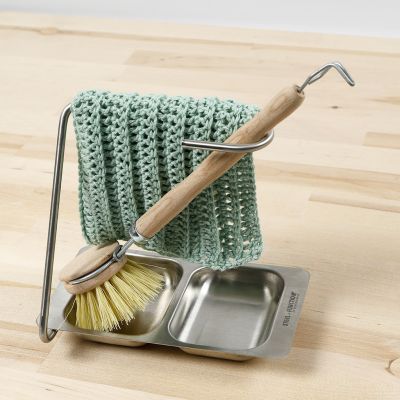 Gehäkeltes Spültuch mit Rippenmuster