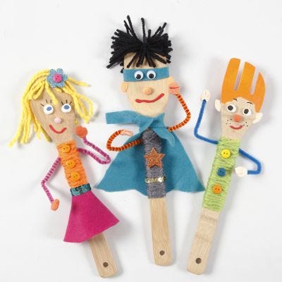 Figuren für ein Puppentheater