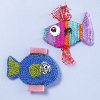 Ein Fisch aus Pappe