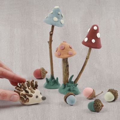 Waldboden aus Silk Clay