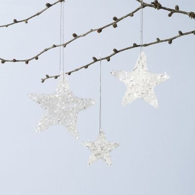 Sternenglanz aus Sticky Base und Schneeglitter