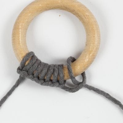 Wie man einen Knoten mit halbem Schlag macht