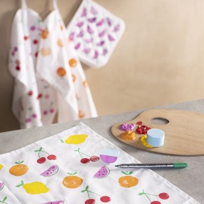 Geschirrtücher mit Früchte-Design
