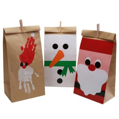 Dekorative Weihnachtstüten