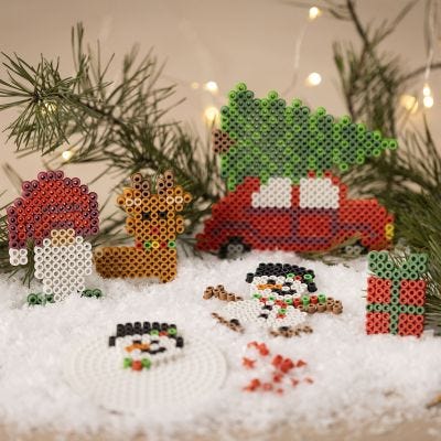 Weihnachtsmotive aus BioBeads