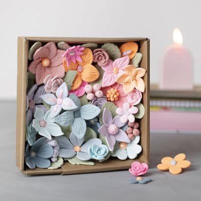 Blumenkasten aus Silk Clay® und Glitter Clay