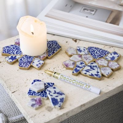 Untersetzer mit Kintsugi-Technik